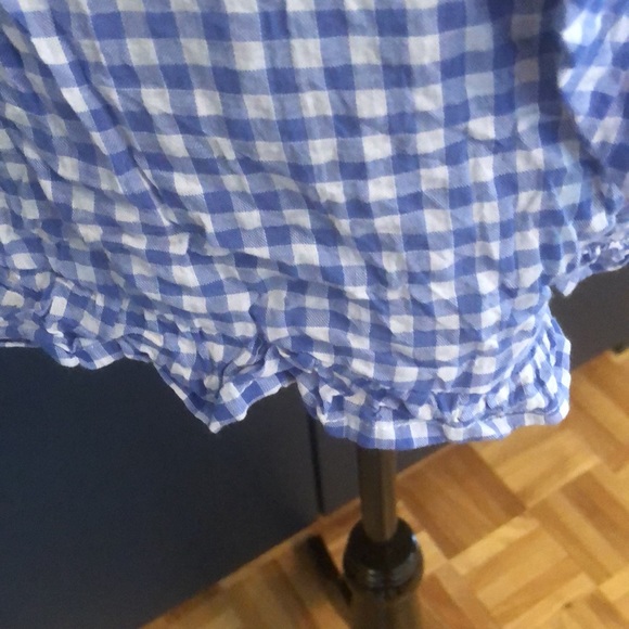 H&M blue/white checkered shorts size 8 - Picture 5 of 9